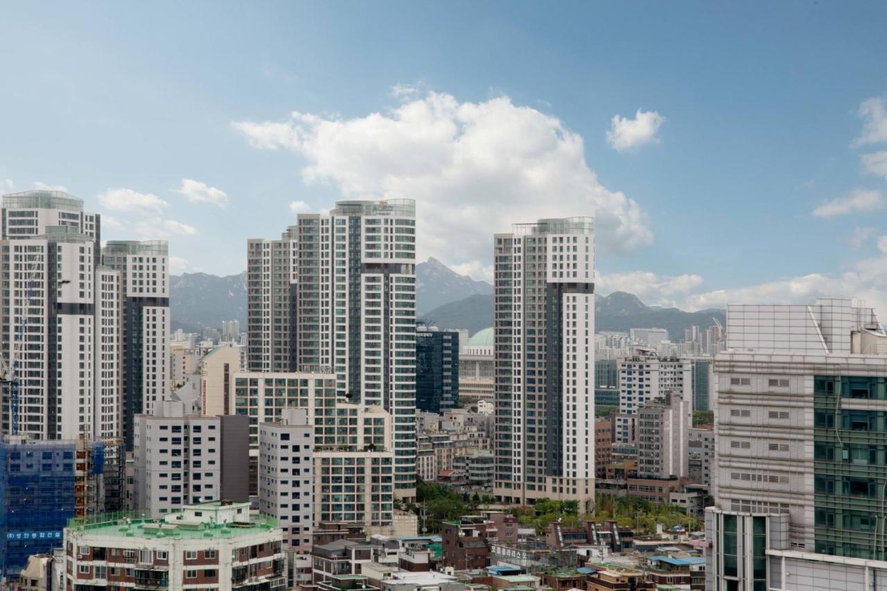 Hotel Courtyard By Marriott Seoul Times Square Exterior foto